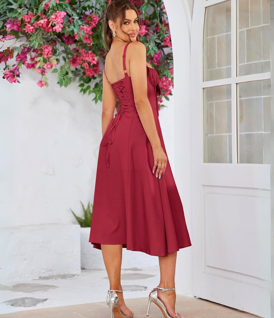 Lace Up Corset Dress